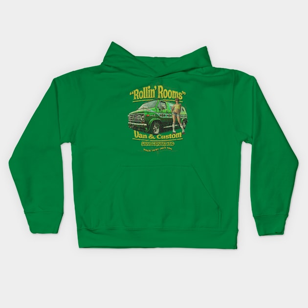 Rollin' Rooms Van and Custom 1965 Kids Hoodie by JCD666